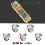 Inverter di potenza per auto con doppia presa USB e 3 porte, convertitore di potenza per veicoli, EU Plug 12V To 220V, US Plug 12V To 110V, Brazil Plug 12V To 110V, Brazil Plug 12V To 220V