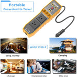 Inverter di potenza per auto con doppia presa USB e 3 porte, convertitore di potenza per veicoli, EU Plug 12V To 220V, US Plug 12V To 110V, Brazil Plug 12V To 110V, Brazil Plug 12V To 220V