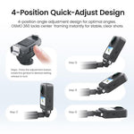 Adattatore a sgancio rapido regolabile AMagisn per DJI Osmo 360/Action 5 Pro/4/3 - Interruttore di prospettiva rapido a 4 livelli, PD15
