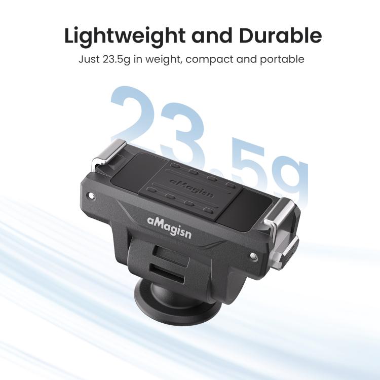 Adattatore a sgancio rapido regolabile AMagisn per DJI Osmo 360/Action 5 Pro/4/3 - Interruttore di prospettiva rapido a 4 livelli, PD15