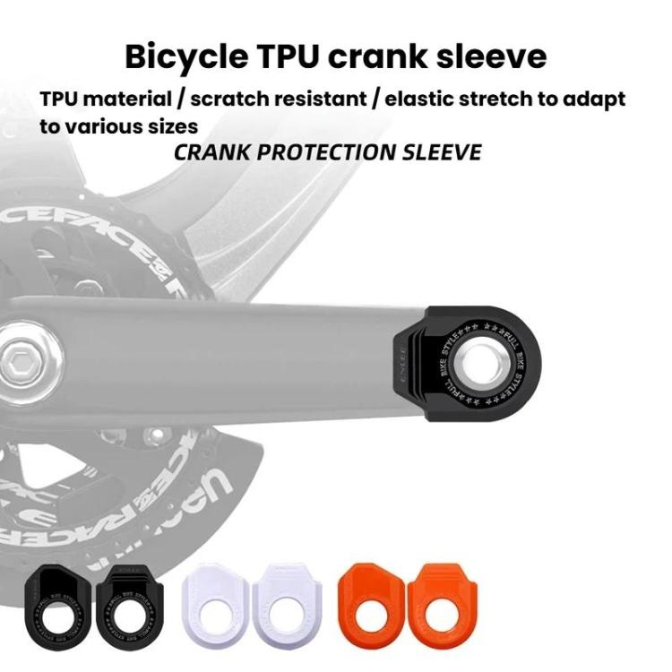 ENLEE 2 pezzi Protezione guarnitura bici MTB Protezione corona, A Black, B Black, A White, B White, A Orange, B Orange