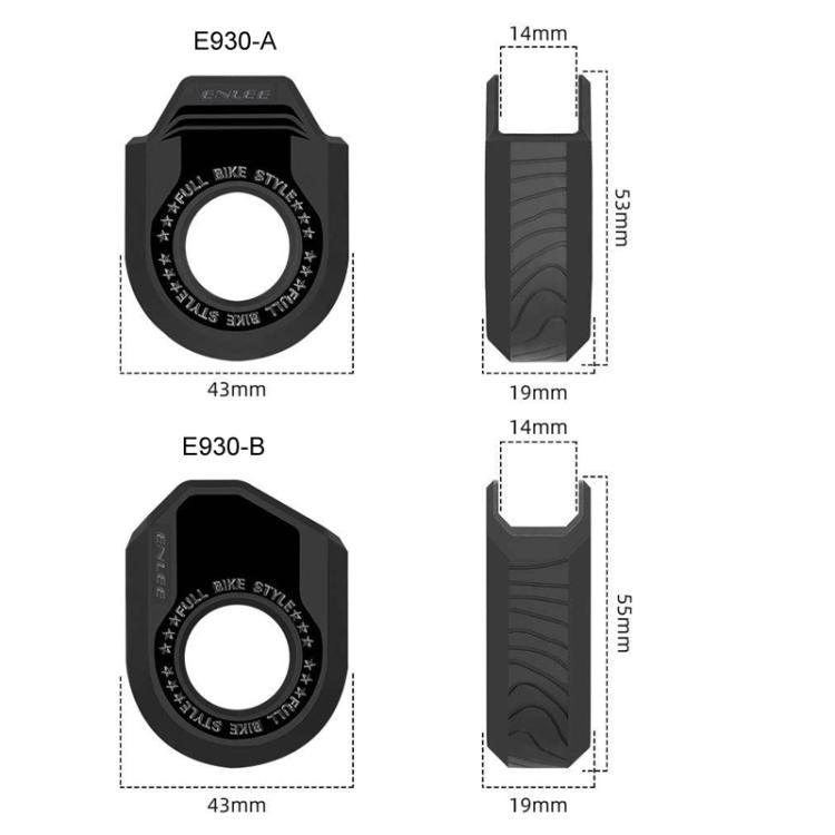 ENLEE 2 pezzi Protezione guarnitura bici MTB Protezione corona, A Black, B Black, A White, B White, A Orange, B Orange