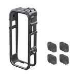 Gabbia per fotocamera Insta360 X4 Air AMagisn con telaio di espansione in plastica e schiuma antivento.