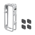 Gabbia per fotocamera Insta360 X4 Air AMagisn con telaio di espansione in plastica e schiuma antivento.