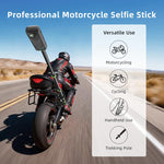 aMagins Asta telescopica per selfie in alluminio da 1,1 m per ciclismo, fotografia e monopiede per fotocamera, Only Stick, With Trekking Pole Tip