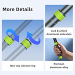 aMagins Asta telescopica per selfie in alluminio da 1,1 m per ciclismo, fotografia e monopiede per fotocamera, Only Stick, With Trekking Pole Tip