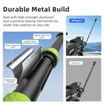 aMagins Asta telescopica per selfie in alluminio da 1,1 m per ciclismo, fotografia e monopiede per fotocamera, Only Stick, With Trekking Pole Tip