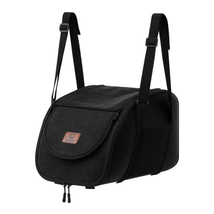 Trasportino portatile per animali domestici da viaggio, per il sedile anteriore dell'auto, con console centrale.