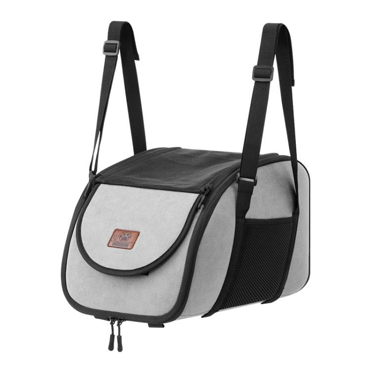 Trasportino portatile per animali domestici da viaggio, per il sedile anteriore dell'auto, con console centrale.