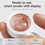 Telecamera auricolare con display IPS 1080P per controllo dell'orecchio, dispositivo portatile per ispezione., Q10