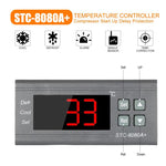 Termoregolatore digitale STC-8080A+ per refrigerazione con funzione di sbrinamento e allarme, per celle frigorifere e congelatori commerciali., STC-8080A+ 220V