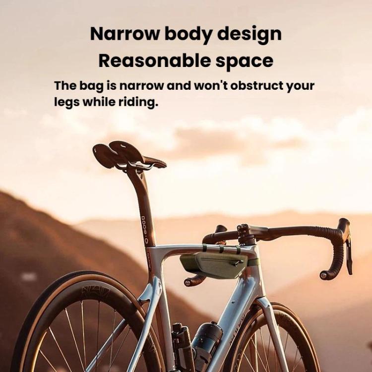 ENLEE STP-01T Borsa impermeabile per telaio bici da strada, marsupio porta attrezzi per tubo orizzontale.