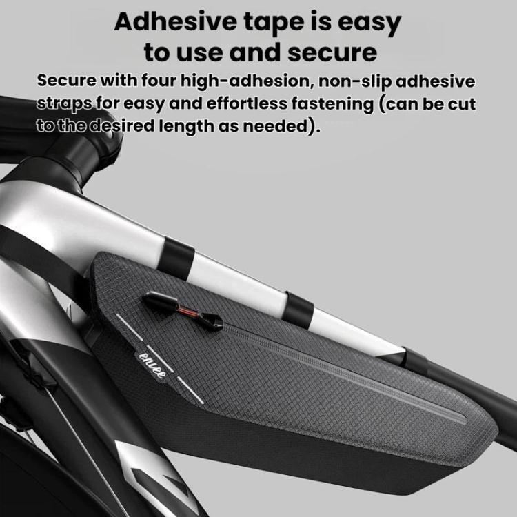 ENLEE STP-01T Borsa impermeabile per telaio bici da strada, marsupio porta attrezzi per tubo orizzontale.
