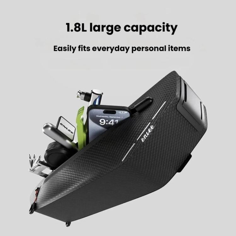 ENLEE STP-01T Borsa impermeabile per telaio bici da strada, marsupio porta attrezzi per tubo orizzontale.