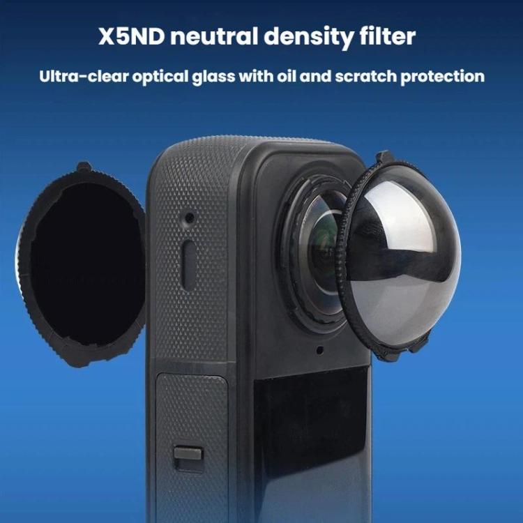 Per Insta360 X5, 2 filtri panoramici per action camera (2 pezzi/confezione): filtri a densità neutra, filtri di protezione in vetro., ND16, ND32, ND64