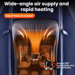 Riscaldatore per veicoli con velocità della ventola regolabile, riscaldatore antiappannamento e sbrinamento, Black 12V, Black 24V, Brown 12V, Brown 24V