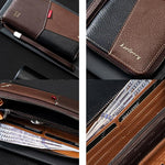 Portafoglio lungo da uomo Baellerry C3165, ideale per affari, con protezione RFID antifurto e porta carte multiple.
