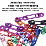 Adattatore ENLEE per freni a disco per bici da strada, Front Clamp Black, Front Clamp Red, Front Clamp Blue, Rear Clamp Black, Rear Clamp Red, Rear Clamp Blue