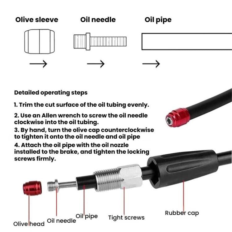 Ago e oliva idraulici a sgancio rapido ENLEE per freni SRAM e AVID., 4sets, 100sets