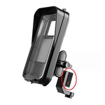 Supporto impermeabile per telefono con navigatore per moto e biciclette, Handlebar Charging, Handlebar Standard, Rearview Mirror Charging, Rearview Mirror Standard