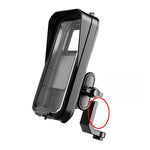 Supporto impermeabile per telefono con navigatore per moto e biciclette, Handlebar Charging, Handlebar Standard, Rearview Mirror Charging, Rearview Mirror Standard