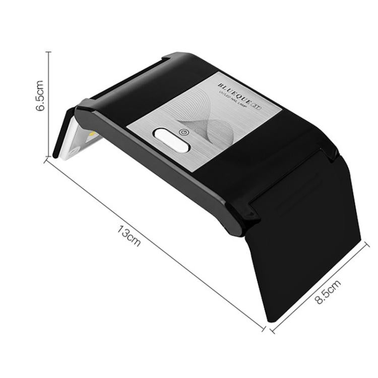 BLUEQUE 3T USB 36W Lampada per unghie portatile pieghevole UV per smalto gel, luce LED per polimerizzazione, USB Type