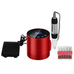 BLUEQUE BQ-213 Lima per unghie cilindrica elettrica, strumento per la rimozione delle cuticole, EU Plug (White), US Plug (White), EU Plug (Red), US Plug (Red)