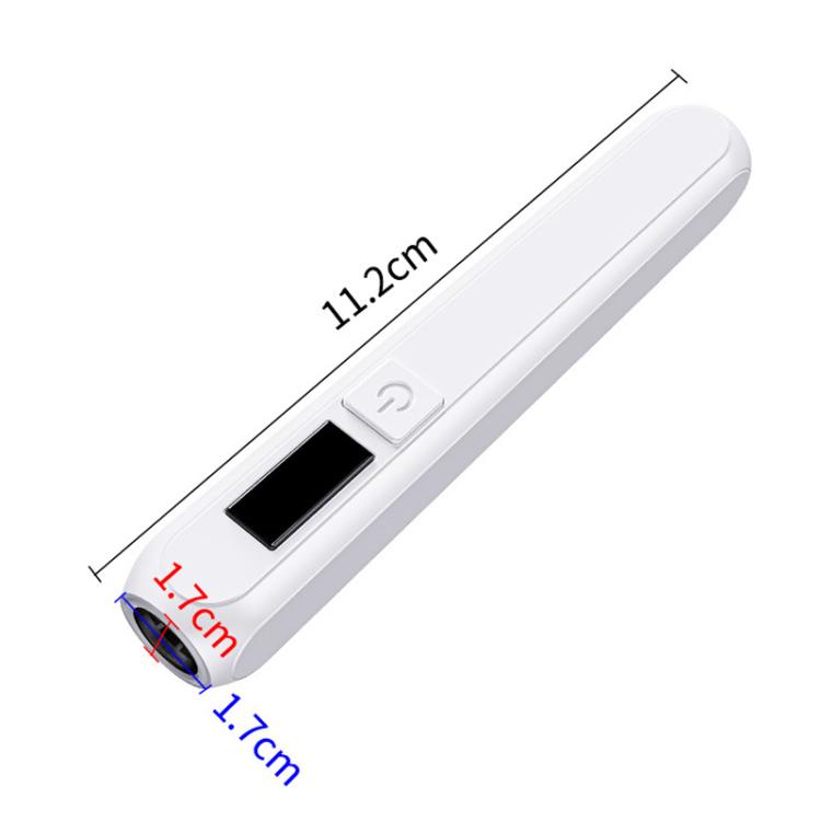 BLUEQUE Lampada LED portatile ricaricabile da 3W per asciugatura unghie, lampada per polimerizzazione di una singola punta dell'unghia, 3A Push-Button (White), 3B Screen (White), 3A Push-Button (Wood Grain), 3B Screen (Wood Grain)