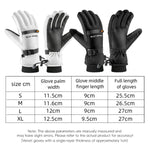 Guanti da sci WEST BIKING con touchscreen, antivento e impermeabili, con palmo antiscivolo e tasca con cerniera per skipass., S, M, L, XL