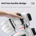 Guanti da sci WEST BIKING con touchscreen, antivento e impermeabili, con palmo antiscivolo e tasca con cerniera per skipass., S, M, L, XL
