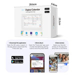 Cornice digitale intelligente con calendario e agenda da 10,1 pollici con Wi-Fi e display touchscreen, controllabile tramite app., EU Plug, US Plug, UK Plug, AU Plug