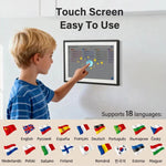 Cornice digitale intelligente con calendario e agenda da 10,1 pollici con Wi-Fi e display touchscreen, controllabile tramite app., EU Plug, US Plug, UK Plug, AU Plug