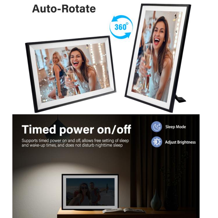 Cornice digitale intelligente con calendario e agenda da 10,1 pollici con Wi-Fi e display touchscreen, controllabile tramite app., EU Plug, US Plug, UK Plug, AU Plug