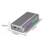 USB4 External SSD Enclosure With RGB L & External Fan M.2 NVMe SSD Reader, M280U4 PLUS