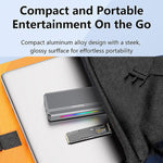 USB4 External SSD Enclosure With RGB L & External Fan M.2 NVMe SSD Reader, M280U4 PLUS