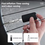 WEST BIKING Adattatore universale per valvola di gonfiaggio CO2 per biciclette, compatibile con valvole Presta e Schrader, con manicotto in schiuma antigelo.