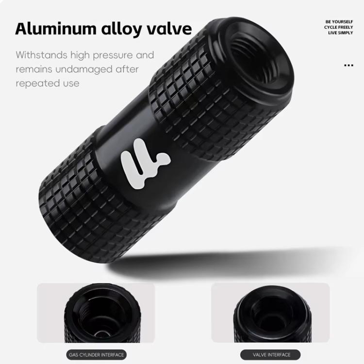 WEST BIKING Adattatore universale per valvola di gonfiaggio CO2 per biciclette, compatibile con valvole Presta e Schrader, con manicotto in schiuma antigelo.