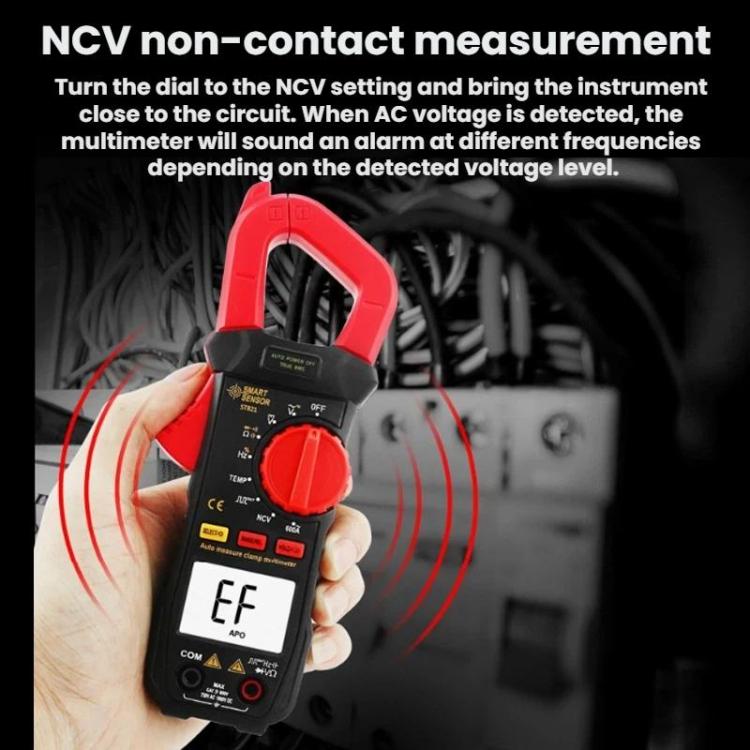 Multimetro a pinza CC con display digitale ad alta precisione SMART SENSOR, ST822