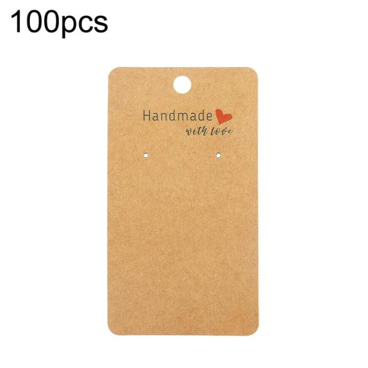 100 etichette per gioielli con cartellino espositivo per orecchini e collane.