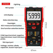 SMART SENSOR Multimetro digitale automatico portatile multifunzione ad alta precisione, ST833D