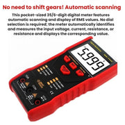 SMART SENSOR Multimetro digitale automatico portatile multifunzione ad alta precisione, ST833D