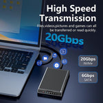 M.2 Disk Array Enclosure NVMe / SATA Dual-Protocol RAID Portable SSD Enclosure 20Gbps Offline Copy, DB280A3