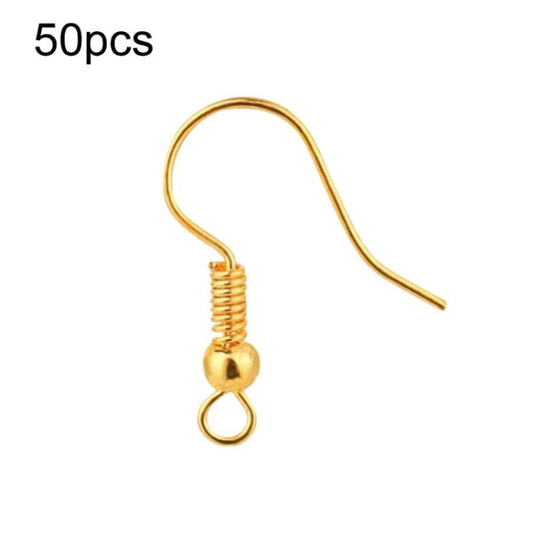 50 pezzi di perni e ganci per orecchini in acciaio inossidabile, accessori per la creazione di gioielli fai da te, Steel Straight Bar, Gold Straight Bar, Steel Cross, Gold Cross