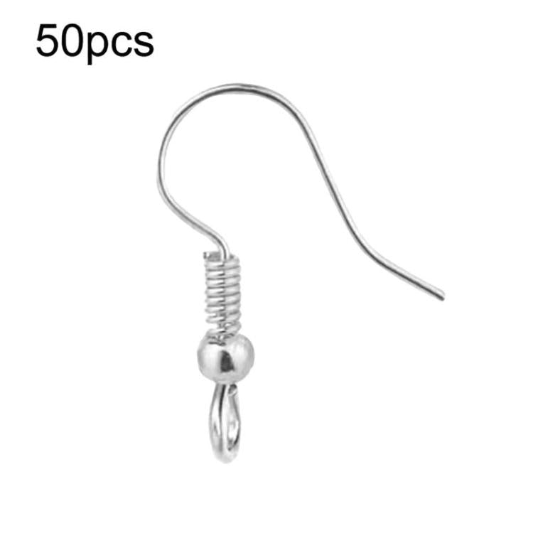 50 pezzi di perni e ganci per orecchini in acciaio inossidabile, accessori per la creazione di gioielli fai da te, Steel Straight Bar, Gold Straight Bar, Steel Cross, Gold Cross