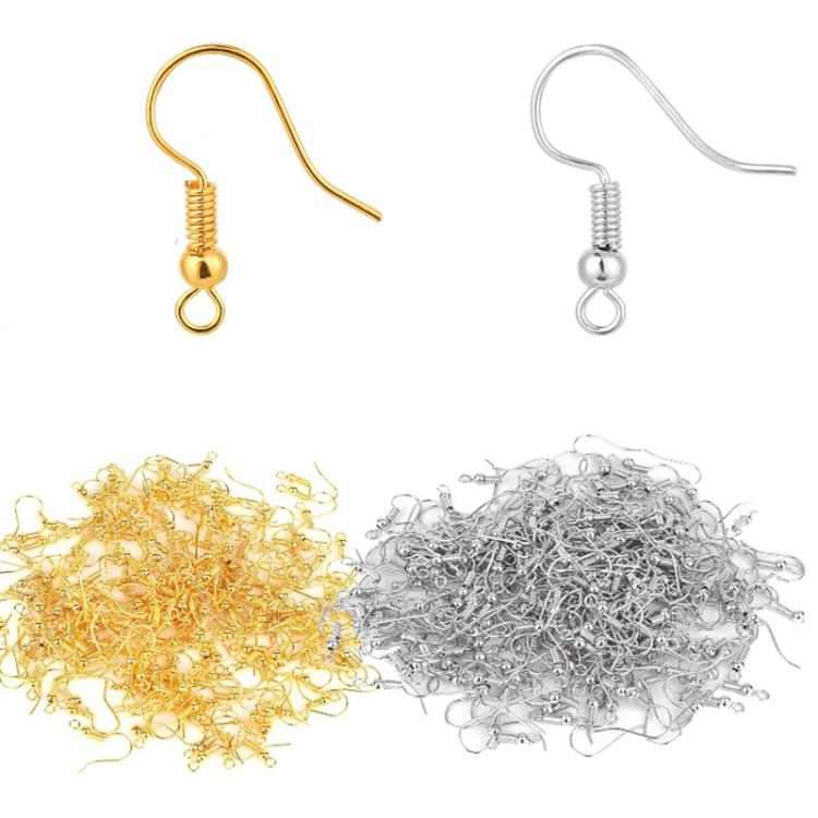 50 pezzi di perni e ganci per orecchini in acciaio inossidabile, accessori per la creazione di gioielli fai da te, Steel Straight Bar, Gold Straight Bar, Steel Cross, Gold Cross