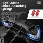 Sella da bici WEST BIKING Comfort con ammortizzazione, design ampio e ventilato per mountain bike/bici da strada., M, L