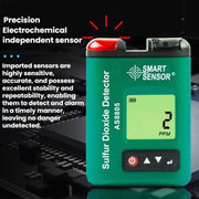 Rilevatore di concentrazione di biossido di zolfo con display digitale SMART SENSOR, AS8805