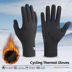 Guanti invernali da ciclismo WEST BIKING con touchscreen, foderati in pile, a dita intere, termici per bici da strada.