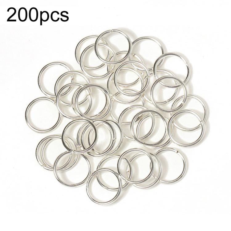 200 anelli di congiunzione per gioielli fatti a mano, accessori fai da te, 0.5 x 3mm, 0.5 x 4mm, 0.7 x 5mm, 0.9 x 6mm, 1.0 x 7mm, 1.0 x 8mm, 1.2 x 9mm, 1.2 x 10mm