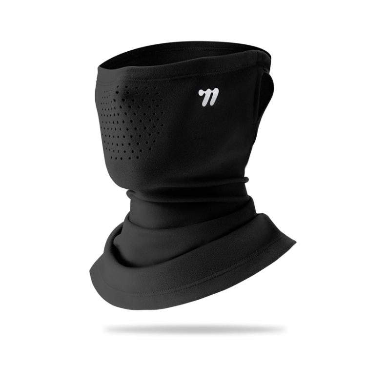 WEST BIKING Maschera invernale con elastici per le orecchie, doppio strato in pile, scaldacollo antivento per ciclismo, Free Size